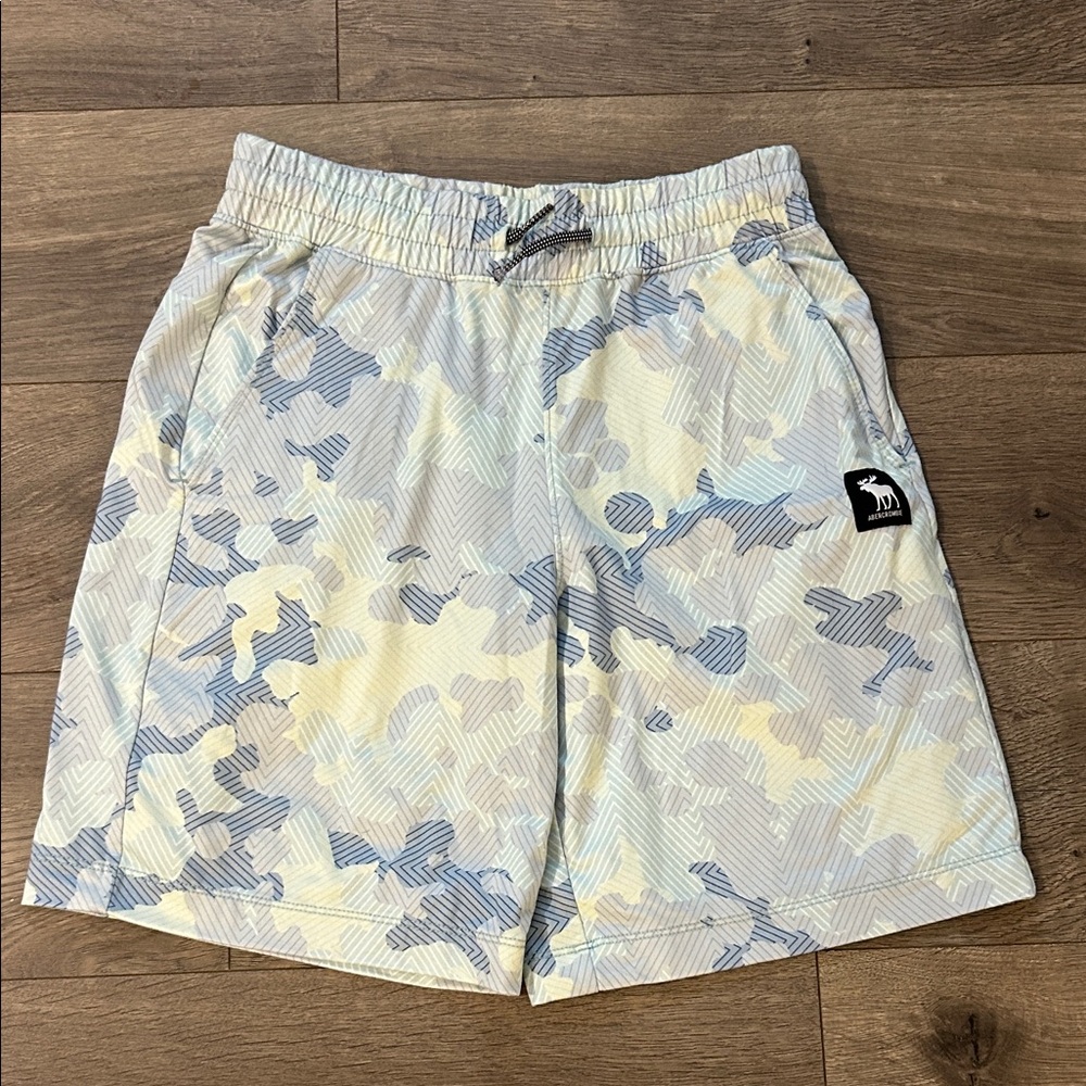 Abercrombie & Fitch Kids Camouflage Shorts - Blue and Cream
